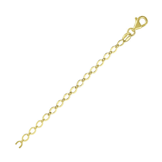 C730 14k yellow gold open oval cable
